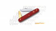 Couteau d'horticulteur greffoir Victorinox rouge a spatule cuivre