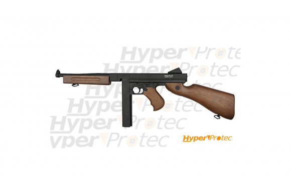 Carabine airsoft mitrailleuse AEG Thompson M1A1 - calibre 6mm bbs