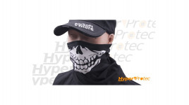 Baclava tour de cou thermoactif impression skull noir