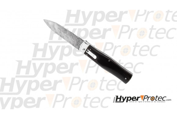 Couteau automatique Mikov Predator avec lame damas
