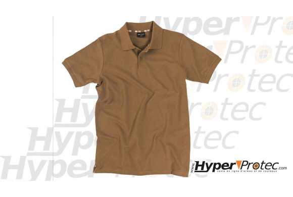 Polo Miltec Pikee en couleur Coyote, taille aux choix