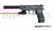 Pack Bersa Thunder 9 Pro culasse fixe CO2 à billes d'aciers