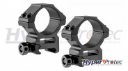 Jeu de deux colliers UTG de 1 pouce sur rail de 22mm élévation medium