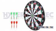 Cible et 6 flechettes pointes métal Hyper Access