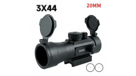 Dot sight 3x44 point rouge et vert avec flip-up cover