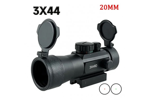 Dot sight 3x44 point rouge et vert avec flip-up cover