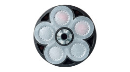 Barillet préchargé pour Revolver HDR 68 avec 2 billes caoutchoucs et 3 billes poivre