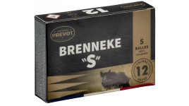 cartouches Brenneke Prevot "S" Mag calibre 12 76 demi-blindée