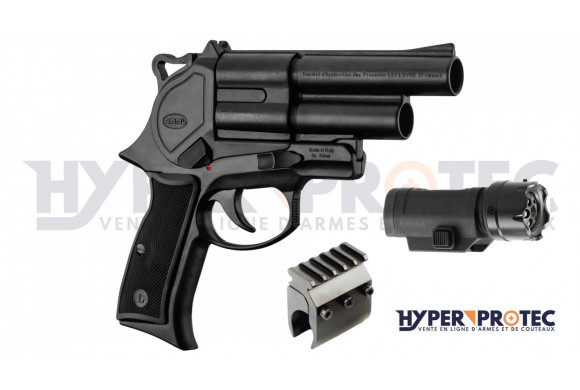 Pistolet de défense Gomm Cogne GC54 Cal. 12 50 Double canon - Pack Tactical