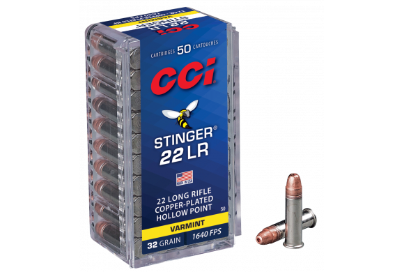 Munition 22LR CCI Stinger Hollow Point