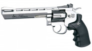 Pack Revolver Dan Wesson chromé 6 pouces - billes acier 4.5 mm