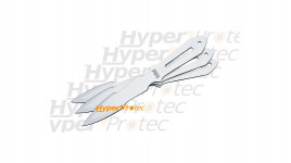 3 couteaux tout inox identiques à lancer - 22.5 cm