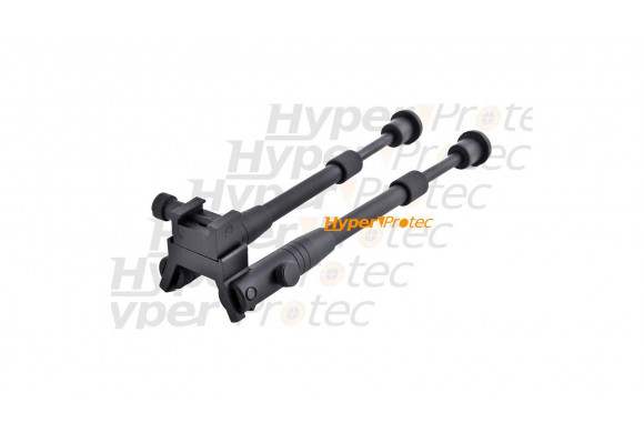 Bipied en métal noir pour fixer sur rail 22 mm