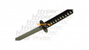 Katana lame acier - Kill Bill 3 décor noir et or