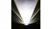 Matraque noire 50 cm avec lampe torche à led