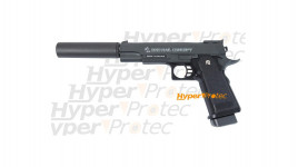 Colt rail concept réplique airsoft full métal avec silencieux