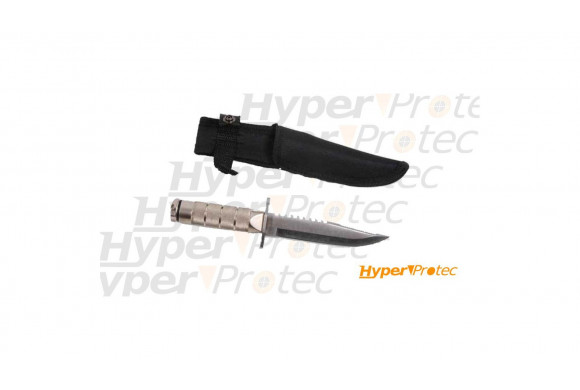 Petit poignard de survie inox - lame 12 cm