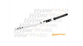 Katana blanc Kaori avec décor en étoiles pour décoration