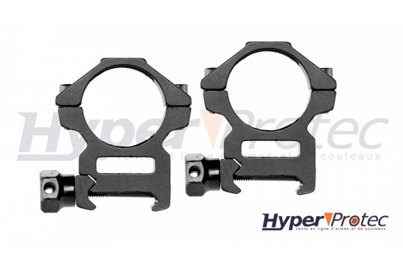 Colliers pour lunette de visée corps de 25.4 mm a fixer sur 22 mm